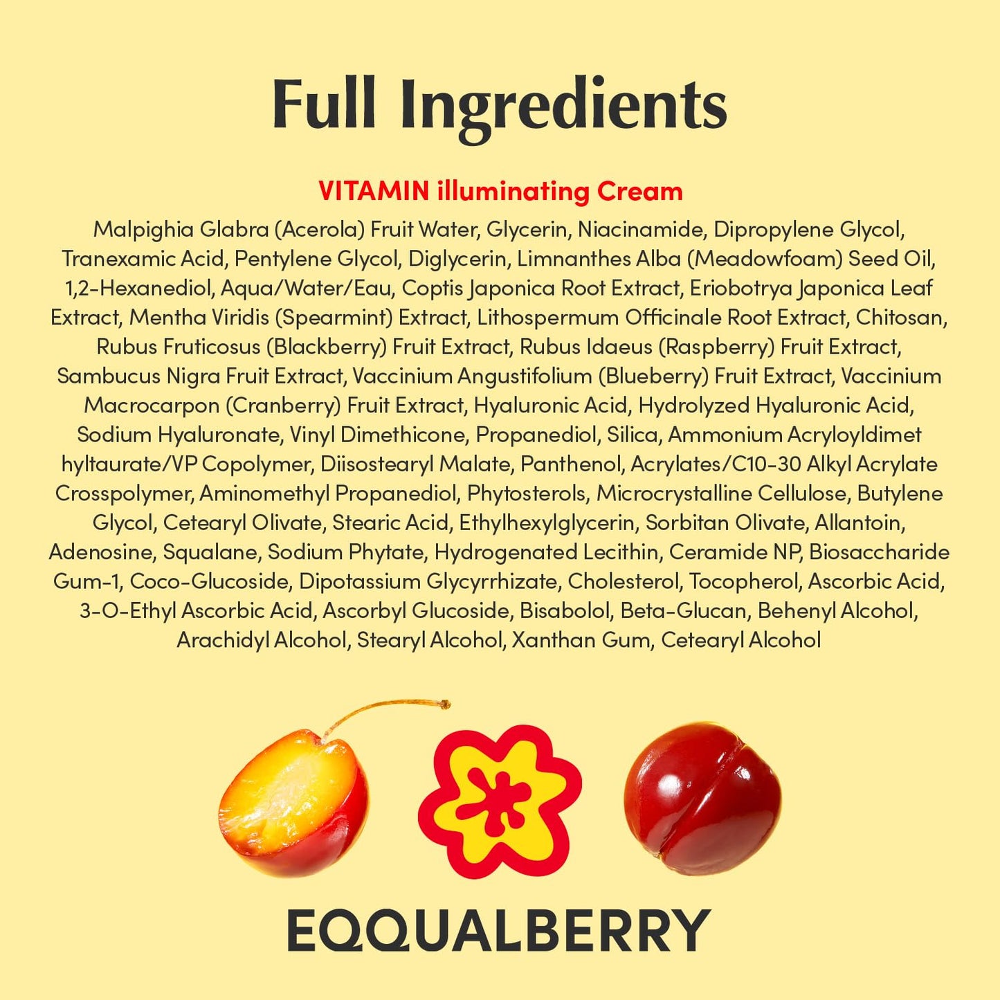 EQQUALBERRY Vitamin Illuminating Cream
